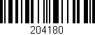 Código de barras (EAN, GTIN, SKU, ISBN): '204180'