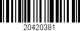 Código de barras (EAN, GTIN, SKU, ISBN): '20420381'