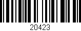Código de barras (EAN, GTIN, SKU, ISBN): '20423'