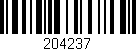 Código de barras (EAN, GTIN, SKU, ISBN): '204237'