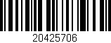 Código de barras (EAN, GTIN, SKU, ISBN): '20425706'