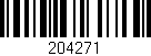 Código de barras (EAN, GTIN, SKU, ISBN): '204271'