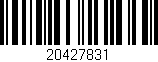 Código de barras (EAN, GTIN, SKU, ISBN): '20427831'