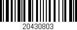 Código de barras (EAN, GTIN, SKU, ISBN): '20430803'