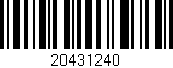 Código de barras (EAN, GTIN, SKU, ISBN): '20431240'