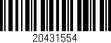 Código de barras (EAN, GTIN, SKU, ISBN): '20431554'