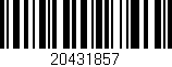 Código de barras (EAN, GTIN, SKU, ISBN): '20431857'