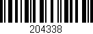 Código de barras (EAN, GTIN, SKU, ISBN): '204338'