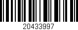 Código de barras (EAN, GTIN, SKU, ISBN): '20433997'