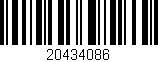 Código de barras (EAN, GTIN, SKU, ISBN): '20434086'