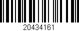 Código de barras (EAN, GTIN, SKU, ISBN): '20434161'