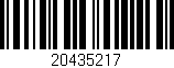 Código de barras (EAN, GTIN, SKU, ISBN): '20435217'