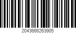 Código de barras (EAN, GTIN, SKU, ISBN): '2043666263905'