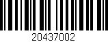 Código de barras (EAN, GTIN, SKU, ISBN): '20437002'