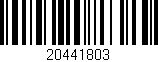 Código de barras (EAN, GTIN, SKU, ISBN): '20441803'