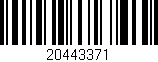 Código de barras (EAN, GTIN, SKU, ISBN): '20443371'