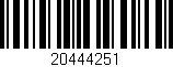 Código de barras (EAN, GTIN, SKU, ISBN): '20444251'