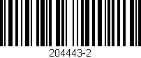 Código de barras (EAN, GTIN, SKU, ISBN): '204443-2'
