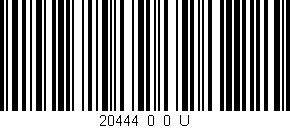 Código de barras (EAN, GTIN, SKU, ISBN): '20444_0_0_U'