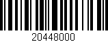 Código de barras (EAN, GTIN, SKU, ISBN): '20448000'