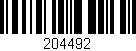 Código de barras (EAN, GTIN, SKU, ISBN): '204492'