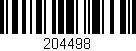 Código de barras (EAN, GTIN, SKU, ISBN): '204498'
