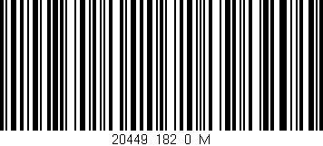 Código de barras (EAN, GTIN, SKU, ISBN): '20449_182_0_M'