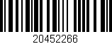 Código de barras (EAN, GTIN, SKU, ISBN): '20452266'