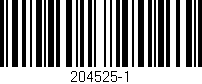 Código de barras (EAN, GTIN, SKU, ISBN): '204525-1'