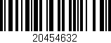 Código de barras (EAN, GTIN, SKU, ISBN): '20454632'