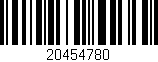 Código de barras (EAN, GTIN, SKU, ISBN): '20454780'