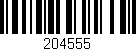 Código de barras (EAN, GTIN, SKU, ISBN): '204555'