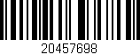 Código de barras (EAN, GTIN, SKU, ISBN): '20457698'