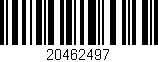 Código de barras (EAN, GTIN, SKU, ISBN): '20462497'