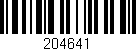 Código de barras (EAN, GTIN, SKU, ISBN): '204641'