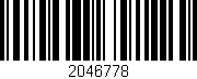 Código de barras (EAN, GTIN, SKU, ISBN): '2046778'
