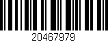 Código de barras (EAN, GTIN, SKU, ISBN): '20467979'
