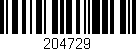 Código de barras (EAN, GTIN, SKU, ISBN): '204729'