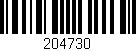 Código de barras (EAN, GTIN, SKU, ISBN): '204730'
