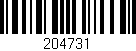Código de barras (EAN, GTIN, SKU, ISBN): '204731'