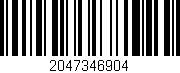 Código de barras (EAN, GTIN, SKU, ISBN): '2047346904'