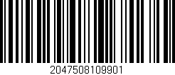 Código de barras (EAN, GTIN, SKU, ISBN): '2047508109901'