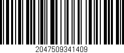 Código de barras (EAN, GTIN, SKU, ISBN): '2047509341409'
