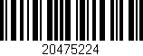 Código de barras (EAN, GTIN, SKU, ISBN): '20475224'