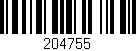 Código de barras (EAN, GTIN, SKU, ISBN): '204755'