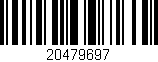 Código de barras (EAN, GTIN, SKU, ISBN): '20479697'