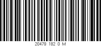 Código de barras (EAN, GTIN, SKU, ISBN): '20479_182_0_M'