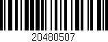 Código de barras (EAN, GTIN, SKU, ISBN): '20480507'