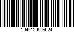 Código de barras (EAN, GTIN, SKU, ISBN): '2048139995024'