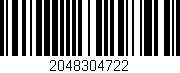 Código de barras (EAN, GTIN, SKU, ISBN): '2048304722'